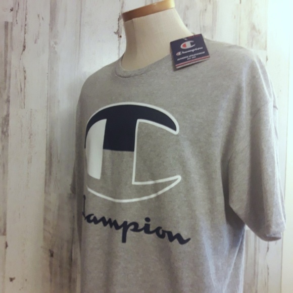 NWT Champion Athletic wear Gray T-Shirt 1XL Big - Picture 7 of 8